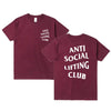 Anti Social Lifting Club T Shirt Exercise Fitness Letters