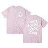 Anti Social Lifting Club T Shirt Exercise Fitness Letters