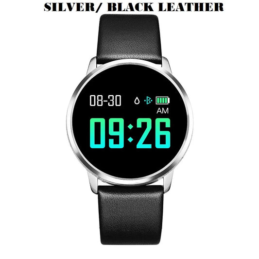 Q8 OLED Color Screen Smart Fitness Watch with Heart Rate Monitor