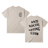 Anti Social Lifting Club T Shirt Exercise Fitness Letters