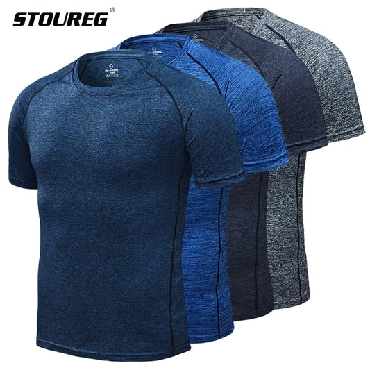 Men's Quick Dry Compression Running T-Shirts: Fitness & Soccer Sportswear