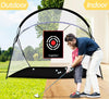 Golf Hitting Practice Nets for Backyard Driving Heavy Duty Men Real Indoor Golf Balls Hitting Pitching Driving Nets for Indoor Outdoor Garage Use Golfing Swing Training Impact Cages with Frame and Net