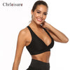 Women Fitness Deep V-neck Backless Breathable Bra