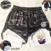 Anime Running Shorts Men Fitness Gym Training 2 in 1 Sports Shorts